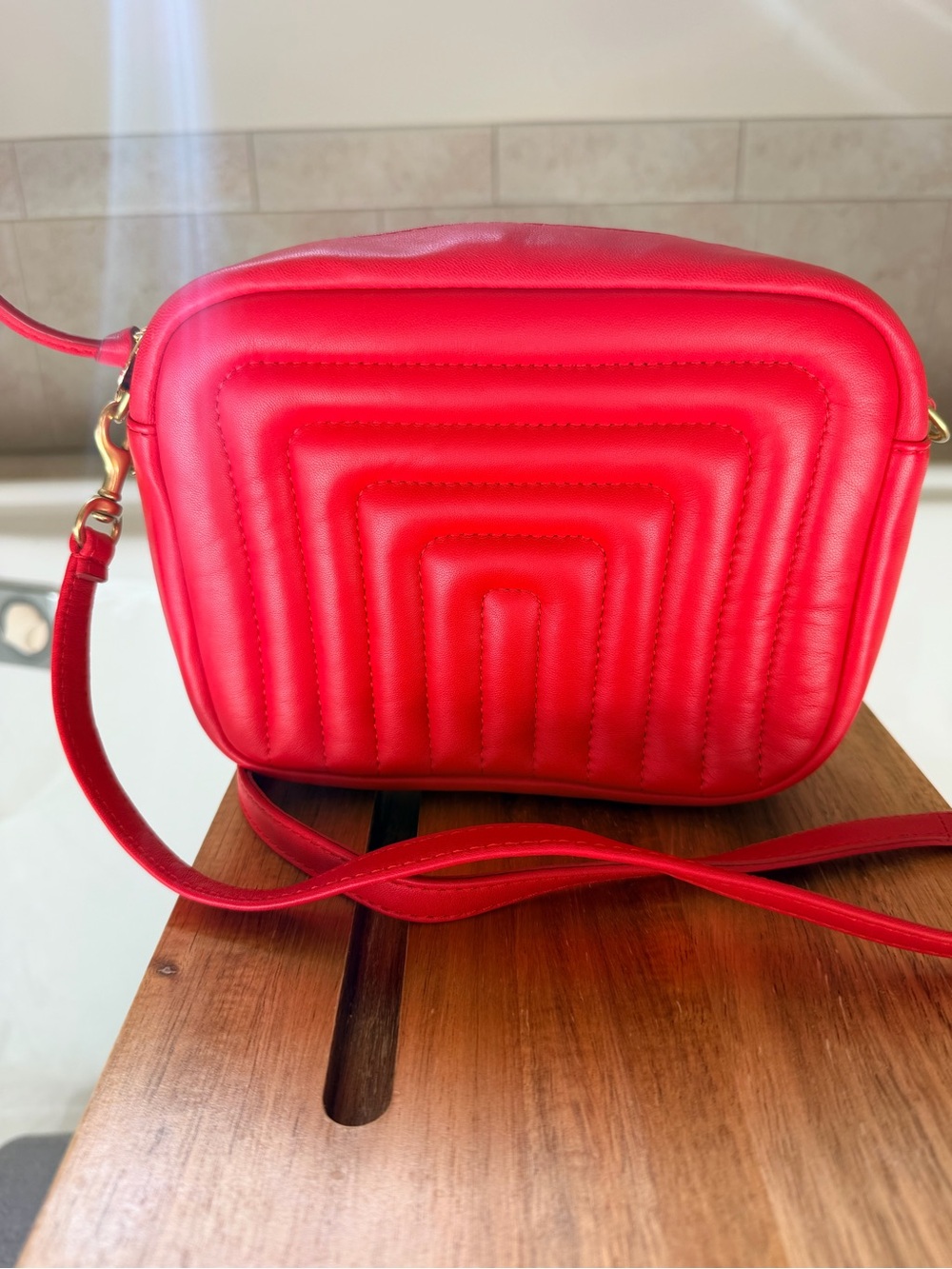 Clare V Midi Sac - Rouge Channel Quilted $325 - Picture 3 of 8